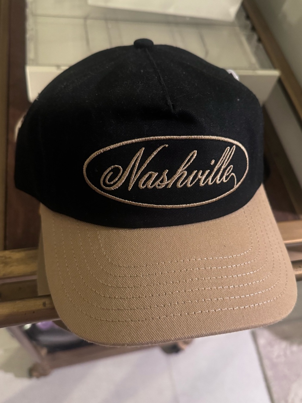Nashville Script Two-Tone Baseball Cap - Picture 1 of 2